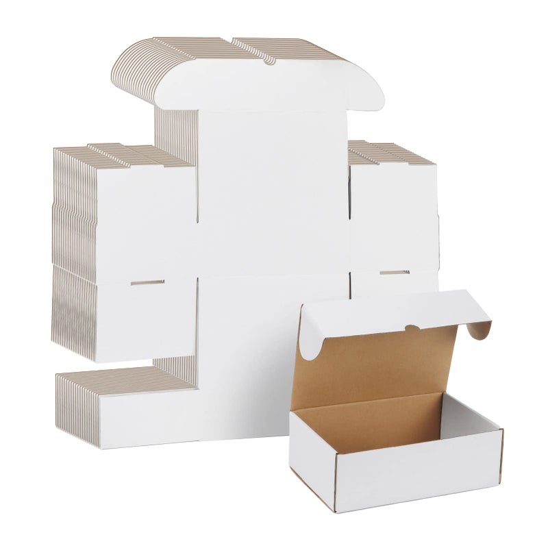WIFTREY 9x6x3 White Shipping Boxes 25 Pack for Small Business  Small Corrugated Cardboard Mailer Boxes for Mailing  Packing - Image 1